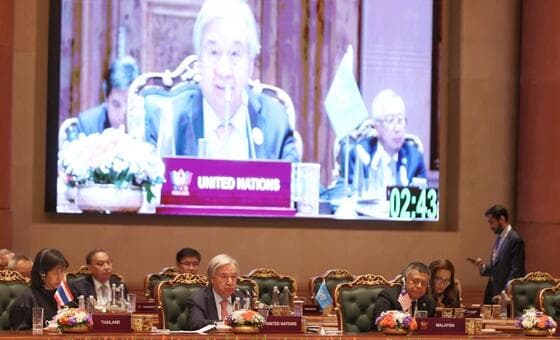 Em encontro dos Brics, na Índia, Guterres pede renovação para crescimento